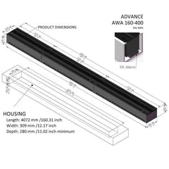 Returned Aquafire® 20'' Water Vapor Built-In Electric Fireplace